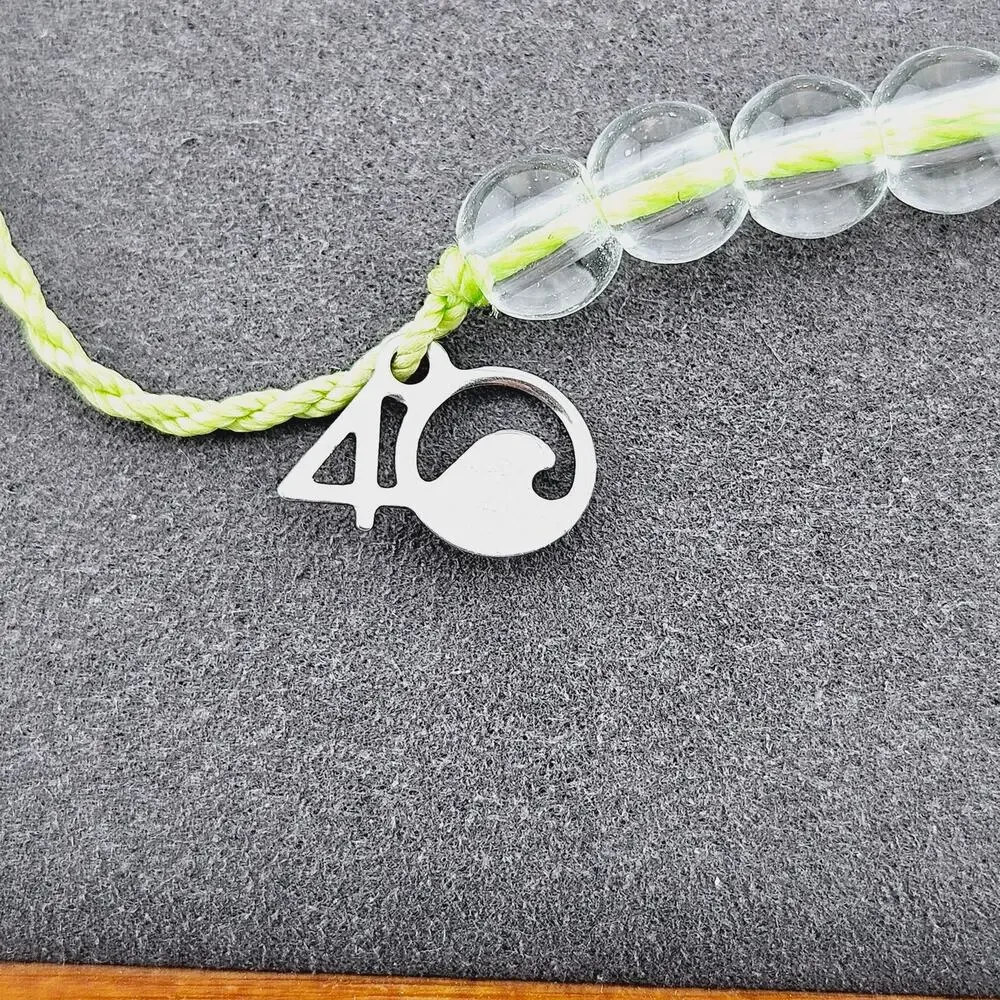 4 Ocean Handmade Beaded Bracelet Green Sustainable Eco Friendly Save Sea Turtle